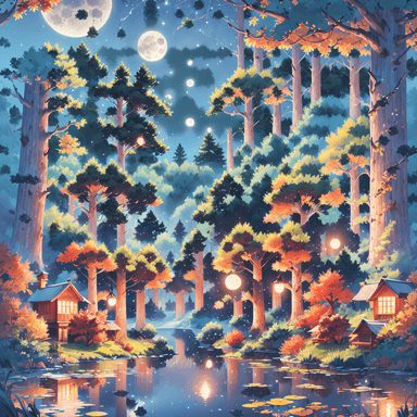 月下枫林主题二维码